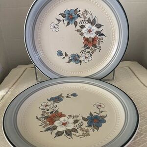 2 Haviland Crowning Fashion Dinner Plates 10 3/4”